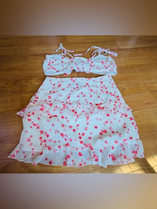 Princess Polly Women’s Floral Pattern Secret Love Sleeveless 2 Piece Set Size 4 - Picture 10 of 11